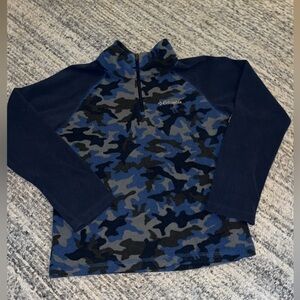 Columbia Kids' Navy and Blue Camo Sweatshirt